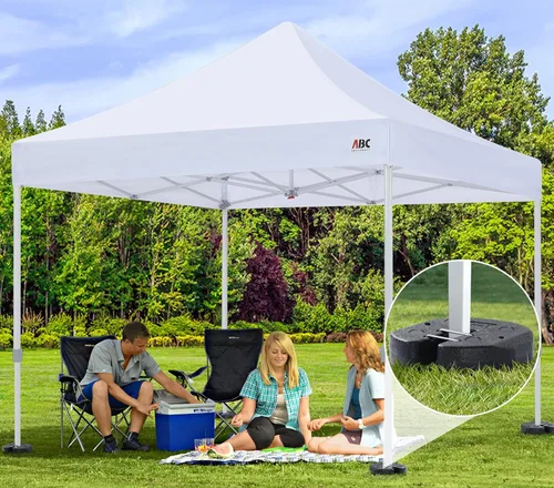 Miniatura 7 de ABCCANOPY Pesas fáciles de toldo de 10 libras con diseño de bloqueo para resistencia al viento, sin deslizamiento, tiendas de campaña seguras