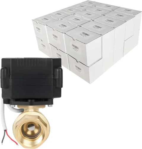Miniatura 11 de Válvula de Bola Motorizada de Latón de 1/2" - Válvula de Agua Eléctrica de 2 Cables con Retorno Automático, Válvula de Bola Automática de 9-24V