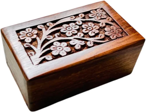 Miniatura 8 de Urna de madera de recuerdo hecha a mano para cenizas, urnas grandes para cenizas humanas, ataúd reflexivo y recuerdo decorativo, homenaje perfecto
