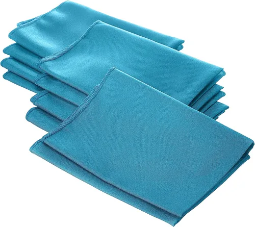 Miniatura 87 de LA Linen Paquete de 10 servilletas de popelina de poli, servilletas de tela suave, servilletas lavables y reutilizables, servilletas de mesa