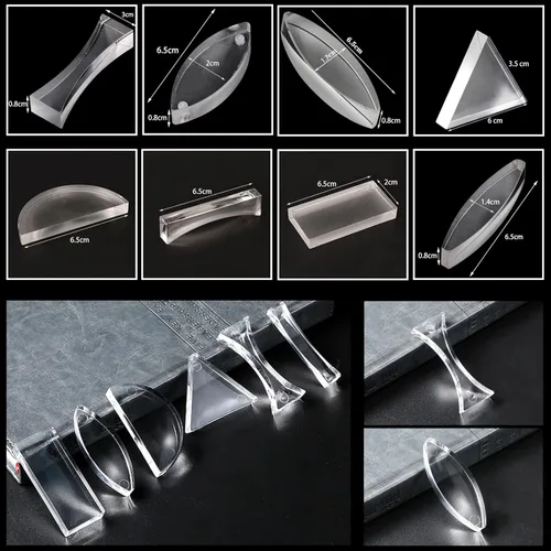 Miniatura 4 de EXBEPE Conjunto de experimentos de física óptica Prismas Lente convexa Triple refracción láser de la escuela Refracción Luz de la escuela Refracción