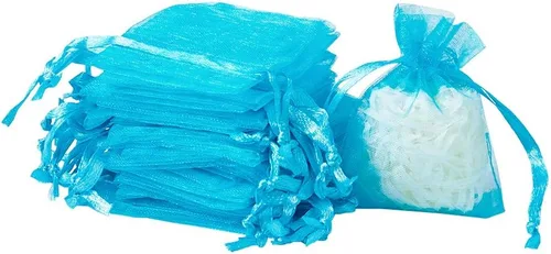Miniatura 11 de Mega Pet Paquete de 100 bolsas de regalo de organza negra de 2.8 x 2.0 in, bolsas de satén con cordón, bolsas de regalo de joyería de caramelo