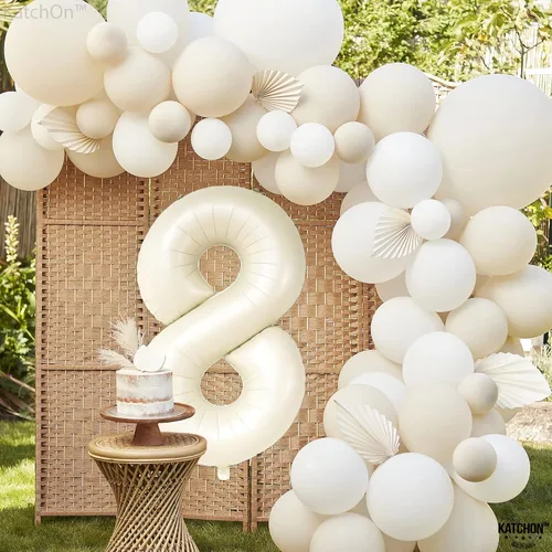 Miniatura 1204 de KatchOn, Globo grande azul número 2 de 40 pulgadas Decoraciones de cumpleaños de Baby Shark para niño de 2 años Globo azul número 2 Globo