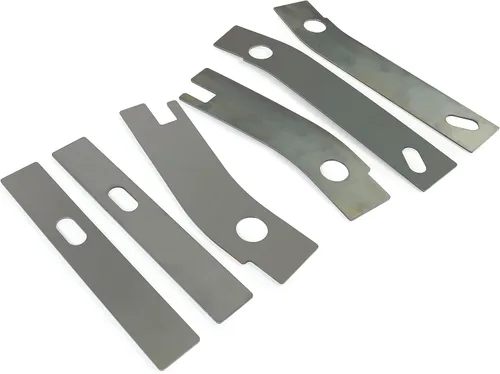 Miniatura 4 de ECOTRIC 6 placas de soldadura de grillete oxidadas para reparación de marco, compatibles con Jeep Wrangler YJ trasero 1986-1995