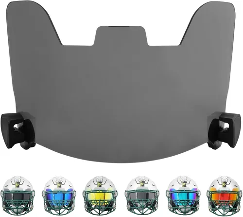 Miniatura 10 de Visera de fútbol, visera para casco con alta claridad, visera de casco de fútbol resistente a los impactos, visera de fútbol fácil de instalar