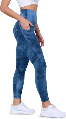ODODOS - Leggings de yoga de cintura alta con bolsillos para mujer, pantalones de yoga deportivos con control de abdomen, no se transparentan, para
