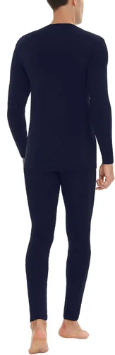 Miniatura 5 de Daupanzees Conjunto de ropa interior térmica ultra suave para hombre, elástico, ligero, con forro polar largo