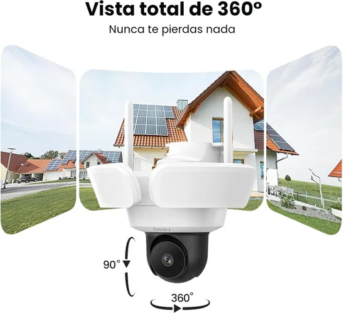Miniatura 8 de Cámara de seguridad con reflector aoSu al aire libre con cable, cámara de seguridad 3K UHD para exterior, vigilancia con cobertura de 360°
