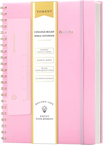 Miniatura 18 de Cuaderno de espiral de cuadrícula de puntos, tamaño A5, 160 páginas, cuaderno de papel grueso, cuaderno de plástico de tapa dura de 5 x 7 pulgadas