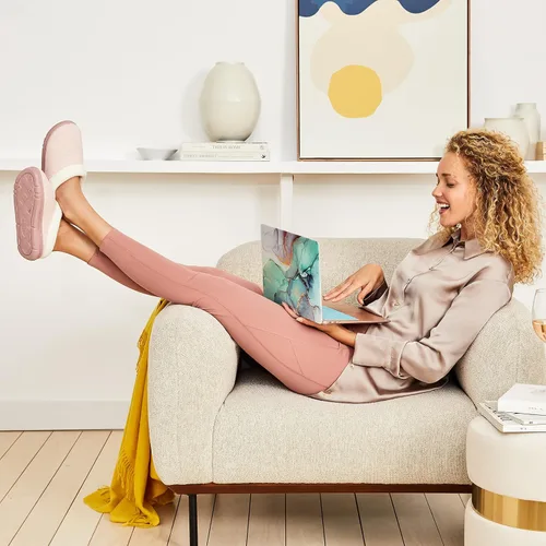 Miniatura 2 de Dearfoams Sudadera de espuma viscoelástica para mujer, Malva pálido