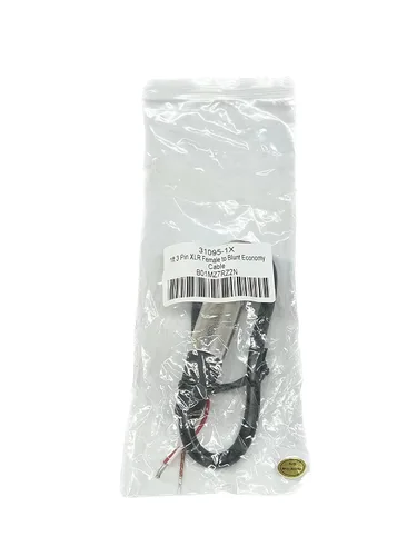 Miniatura 3 de 1 pie Custom Cable Connection Pro-Audio XLR Micrófono equilibrado hembra a Blunt 18 AWG Economy blindado Cable de instalación