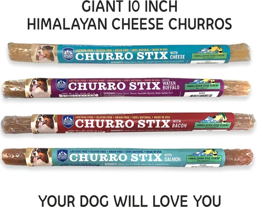 Miniatura 4 de yaky CHURRO Golosinas de queso del Himalaya Sin lactosa - Sin gluten - Sin granos Hecho en Estados Unidos para todas las razas Churro de 1 x