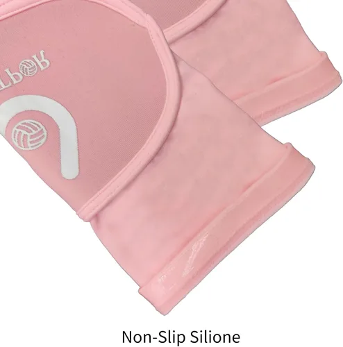 Miniatura 5 de HARTPOR Mangas de brazo de voleibol que pasan las mangas del antebrazo con almohadilla de protección y agujero para el pulgar para los jóvenes, rojo