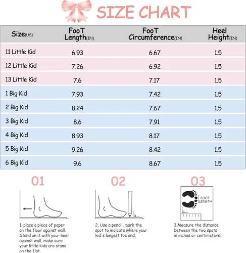 Miniatura 7 de K KomForme Zapatos Mary Jane para niña con tacón bajo con diamantes de imitación de princesa, zapatos planos de vestir para niños pequeños y niños
