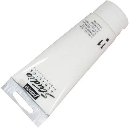 Pebeo Acrílico de alta viscosidad 0.3 oz líquidas Titanio Blanco