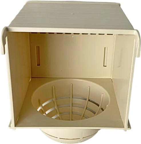 Caja nido de pájaro de plástico externo canario con tapa trasera deslizante, fácil accesibilidad y limpieza, jaula para pájaros de anidación de cría
