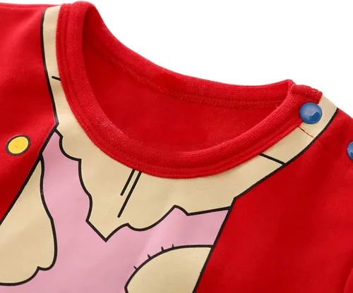 Miniatura 3 de Enterizo de algodón con botones y botones para bebés y niñas