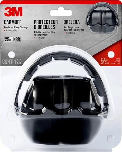 Miniatura 2 de 3M - Orejeras plegables, negro, NRR 25 dB, 1 par