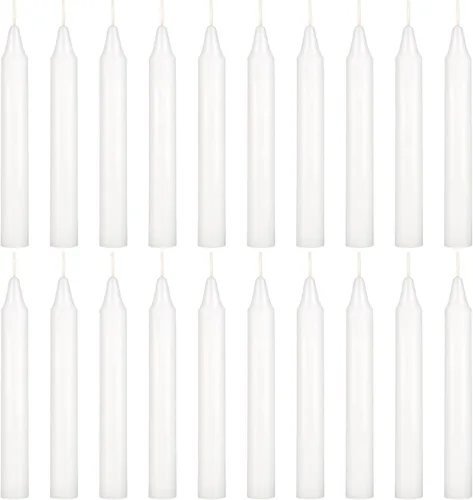 Miniatura 11 de SRG 40 mini velas cónicas color azul claro sin perfume, 4 pulgadas de alto x 1/2 pulgada de diámetro, ideal para lanzar campanadas, rituales