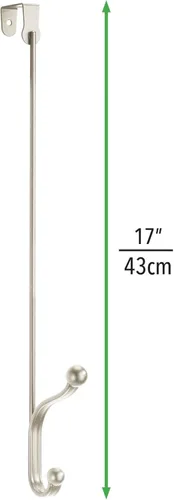 Miniatura 4 de mDesign Estante organizador de almacenamiento moderno de metal para colgar abrigos, sudaderas, sombreros, bufandas, bolsos, correas, toallas, batas