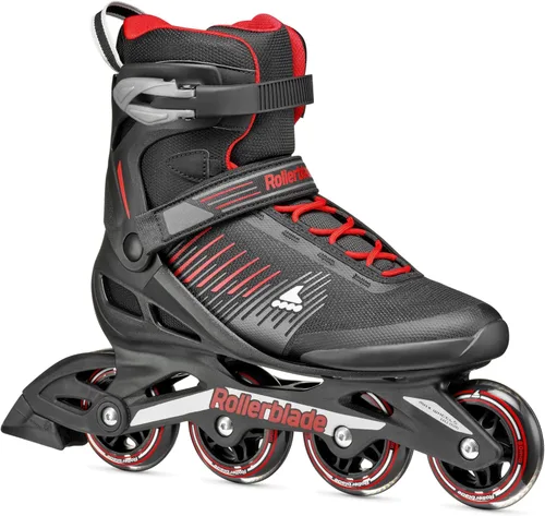 Rollerblade Zetrablade - Patines en línea para hombres adultos, color negro y plateado