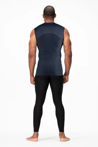 Miniatura 5 de DEVOPS Paquete de 3 camisas de compresión atléticas sin mangas para hombre