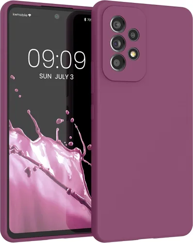 Miniatura 254 de kwmobile Funda Compatible con Samsung Galaxy A14 5G - Funda de teléfono de TPU y silicona con acabado suave - Verde Lima