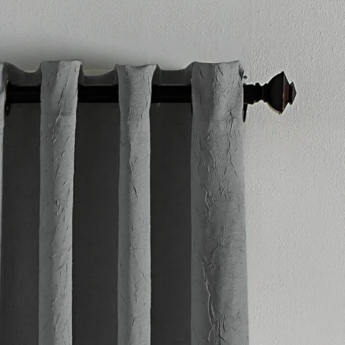 Miniatura 3 de Curtainworks Lenox Panel de Cortina con Ojales, Gris, 50 x 132 pulgadas