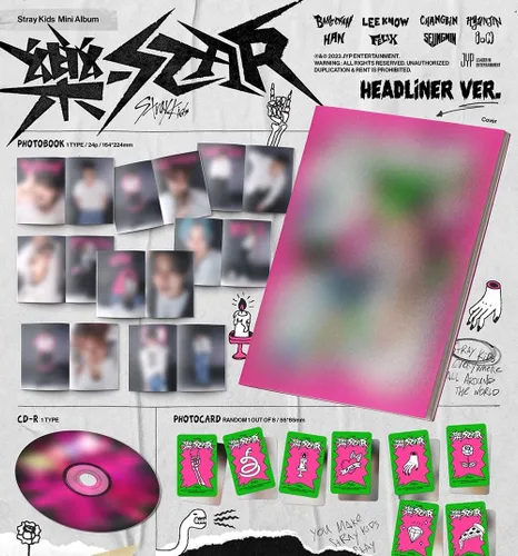 Miniatura 2 de Stray Kids 8º mini álbum -ROCK STAR (HEADLINER ver.) + [Juego de tarjetas de fotos STRAYKids]