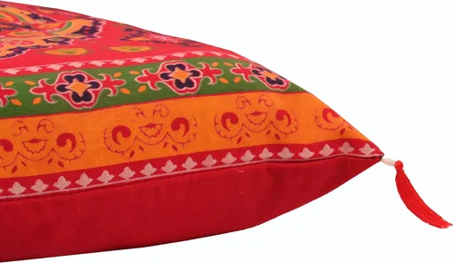 Miniatura 4 de Juego de 5 fundas de almohada étnicas indias para sofá, decoración de árabe occidental, juego de 5 fundas coloridas de estilo bohemio para sofá