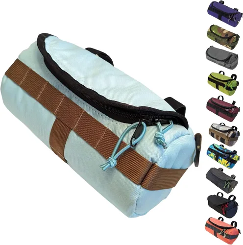 Miniatura 11 de Bolsa para manillar (Bikeday Cake) Capacidad de 2 litros Amplia bolsa para bicicleta con 2 correas de hebilla extra largas y 1 correa de gancho