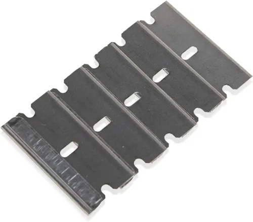 Miniatura 5 de American Line Cuchillas de afeitar de un solo filo, paquete de 100, acero de alto carbono de 0.012 pulgadas para mayor durabilidad y larga vida