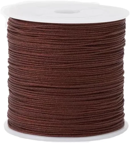 Miniatura 23 de Cordón de nailon trenzado de 150 yardas de 0.020 in, cuerda de hilo de nailon trenzado para pulseras de nudos chinos, collares, macramé, joyería