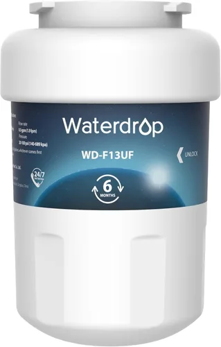 Waterdrop Filtro de agua para refrigerador WD-F13UF, repuesto para GE® SmartWater® MWF®, MWFINT, MWFP, MWFA, GWF, HDX FMG-1, GSE25GSHECSS