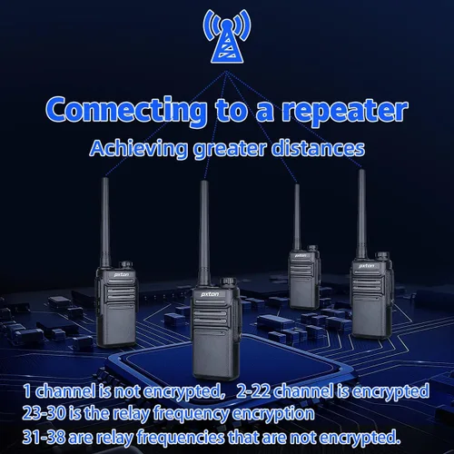 Miniatura 7 de pxton 999S Walkie Talkies recargables para adultos de largo alcance con auriculares actualizados y estación de carga, radios de mano GMRS de dos