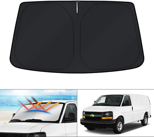 Miniatura 150 de KUST - Parasol plegable para parabrisas para Ford Ranger, accesorios 2019-2025 2026, parasol personalizado para ventana, protector solar plegable