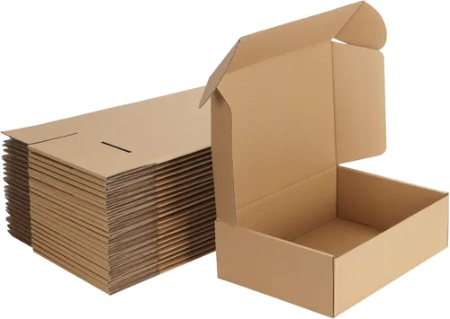 Miniatura 20 de MEBRUDY Cajas de envío de 4 x 4 x 2 pulgadas, paquete de 100 unidades, pequeñas cajas de cartón corrugado para enviar por correo, embalaje de Marrón
