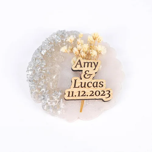 Miniatura 23 de HTF - Paquete de 5 imanes personalizados de resina epoxi para baby shower, regalos para baby shower, regalos de baby shower, revelación de género