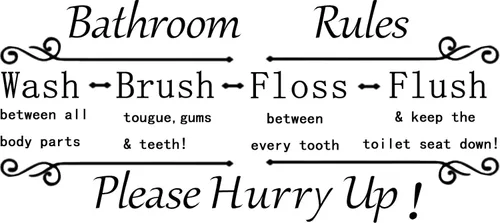 Reglas de baño Lavarse entre todas las partes del cuerpo Cepillo, lengua, encías, hilo dental entre cada diente al ras mantener el asiento del