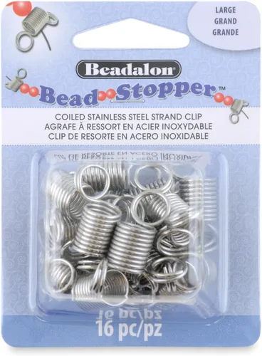 Miniatura 11 de Beadalon Tapón de cuentas, pequeño, puntas rosadas, 4 piezas