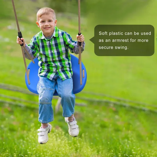 Miniatura 3 de SELEWARE Asiento de columpio resistente para adultos y niños, columpio de árbol con cuerdas a prueba de inclemencias del tiempo, accesorios para A