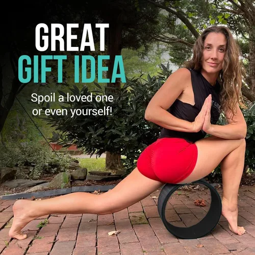 Miniatura 6 de Rueda de yoga extra ancha, mini rueda de yoga, kit de yoga apto para principiantes. Rodillo de espalda más cómodo, estable y más seguro. Mejora