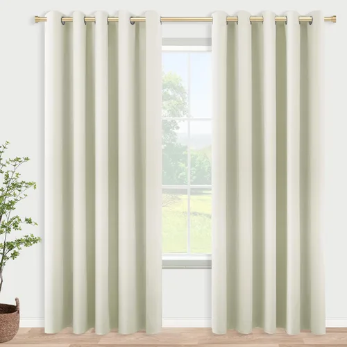 Miniatura 13 de Cortinas opacas de 72 pulgadas extra anchas para dormitorio, puerta corrediza de vidrio y patio, 2 paneles con ojales para oscurecer ventana grande