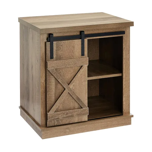 Miniatura 8 de ROCKPOINT Muebles estilo granero estilo granja rectangular acento mesa de centro, gris lavado