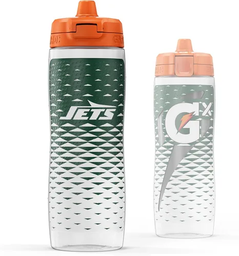 Miniatura 22 de Gatorade Gx NFL - Botellas antideslizantes para apretar, 30 onzas líquidas, sistema de hidratación Gx