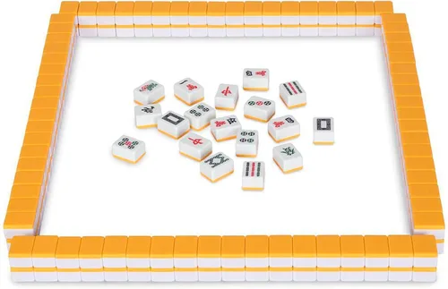 Miniatura 2 de Yellow Mountain Imports Juego de Mahjong chino – Rouge Prestige – 146 Azulejos Medianos, Set Profesional para Juego al Estilo Chino [中式麻將 專業套裝]