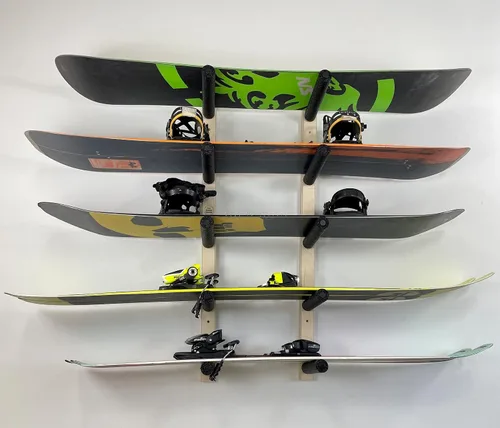 Miniatura 3 de Soporte de pared para snowboard (soportes para 5 tablas)