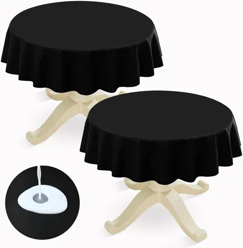 Miniatura 47 de homing - Mantel cuadrado de vinilo, mantel de plástico impermeable y a prueba de derrames con respaldo de franela, cubierta de mesa fácil de limpiar