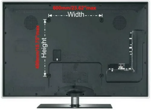 Miniatura 7 de NTQinParts Soporte de pared plano para TV giratorio de 10° con inclinación de 10° para Hisense 32H4F 32", 40H4F 40", 43H4F 43" H4 Series LED Smart TV
