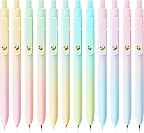 Miniatura 9 de YOXMJDB Bolígrafos de gel, 10 piezas de bolígrafos de escritura suave de punta media, bolígrafos lindos para mujeres, serie de alta gama bolígrafos